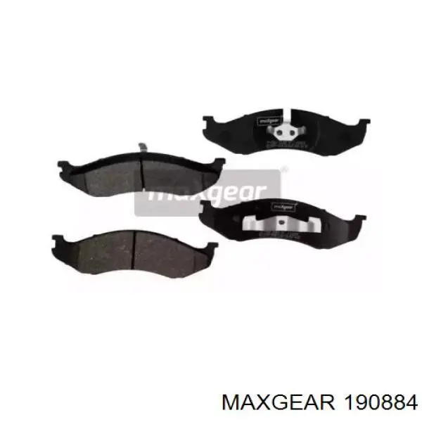 19-0884 Maxgear колодки тормозные передние дисковые