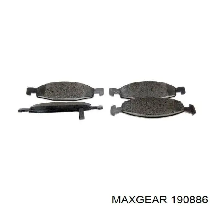 Передние тормозные колодки 190886 Maxgear