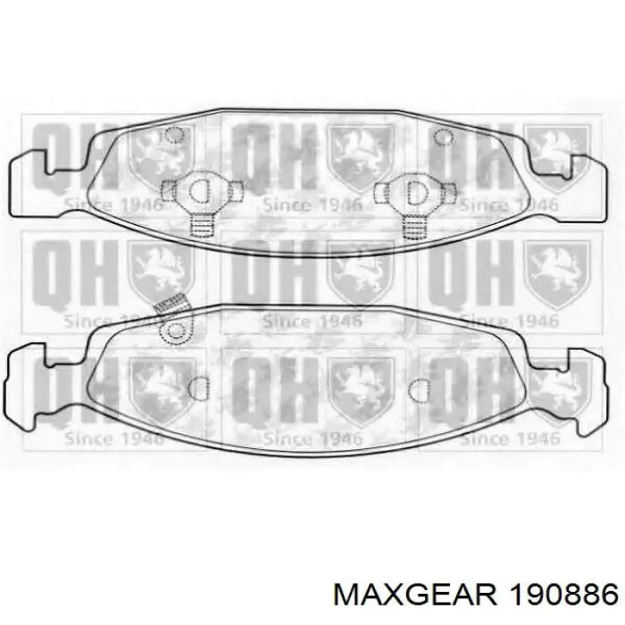 Колодки Maxgear 190886 цена, от 31.67 USD