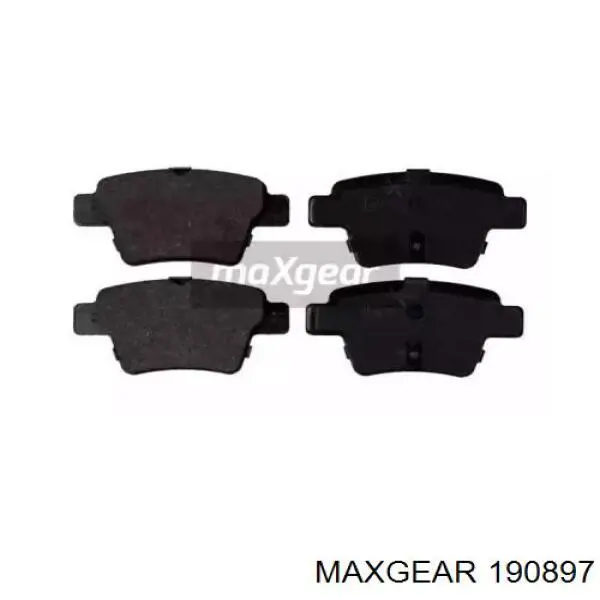Колодки тормозные задние дисковые MAXGEAR 190897