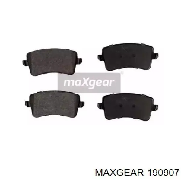 19-0907 Maxgear колодки тормозные задние дисковые