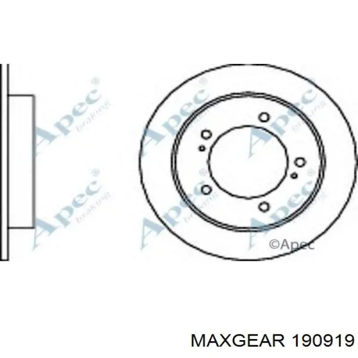 Передние тормозные диски 190919 Maxgear
