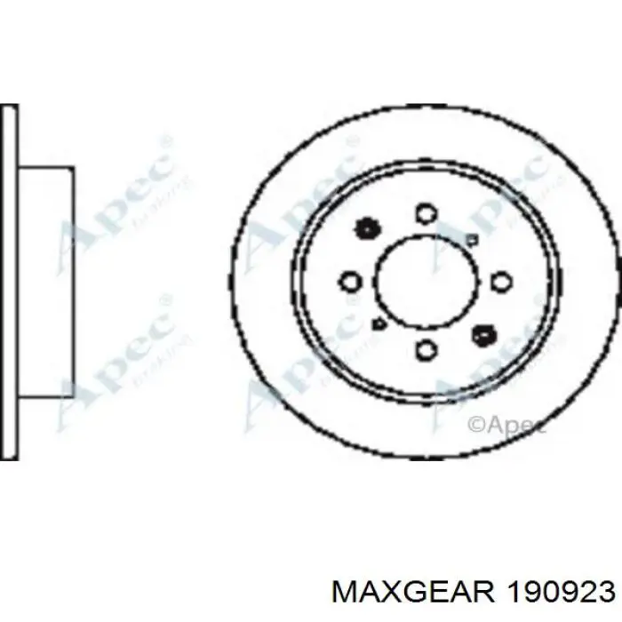 Купить 190923 Maxgear Диск тормозной задний