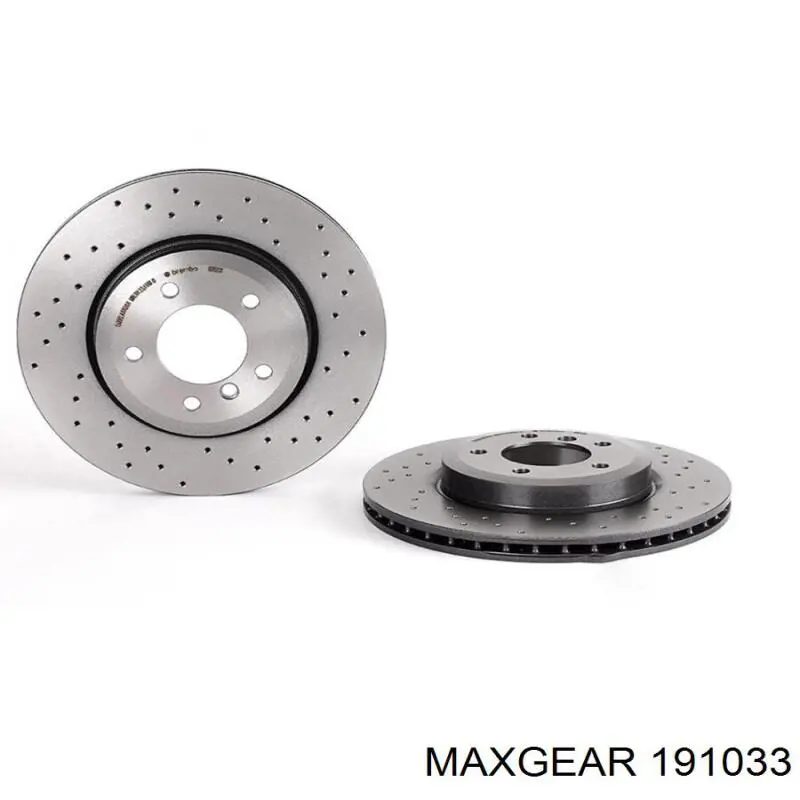 Передний тормозной диск Maxgear 191033