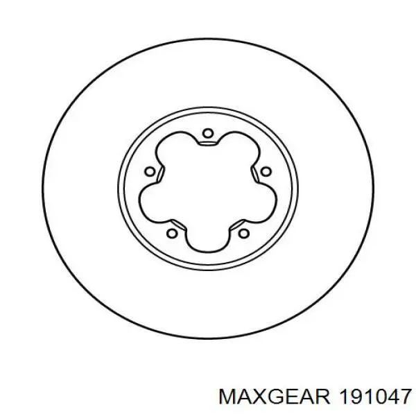 191047 Maxgear Диск тормозной передний