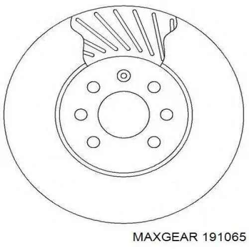 Передние тормозные диски 191065 Maxgear
