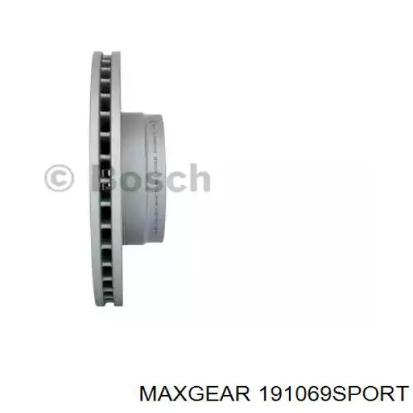 191069SPORT Maxgear Диск тормозной передний