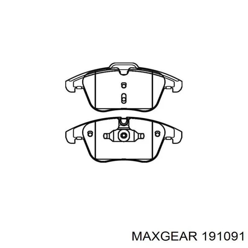 191091 Maxgear Колодки передние