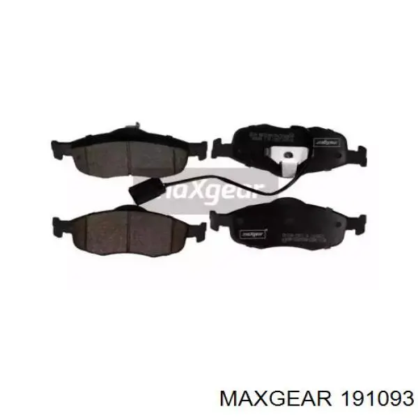 Передние тормозные колодки 191093 Maxgear