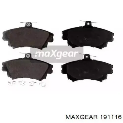19-1116 Maxgear колодки тормозные передние дисковые