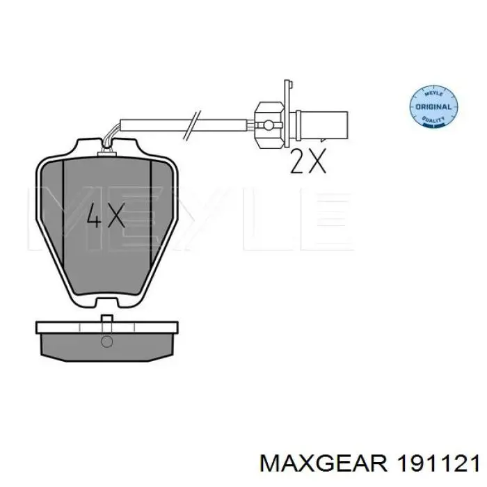191121 Maxgear Колодки передние