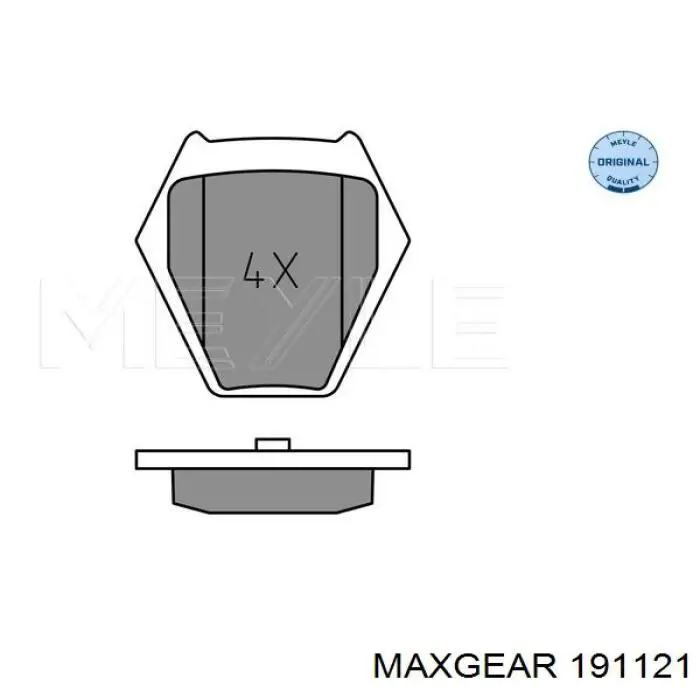 Колодки Maxgear 191121 цена, от 29.28 USD