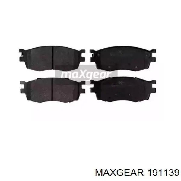 19-1139 Maxgear колодки тормозные передние дисковые