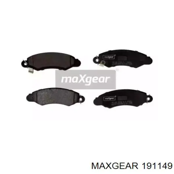 19-1149 Maxgear колодки тормозные передние дисковые