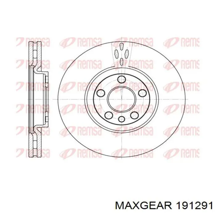 Купить 191291 Maxgear Ротор тормозной