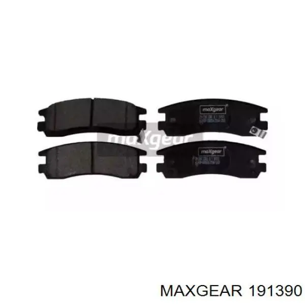 Задние тормозные колодки 191390 Maxgear