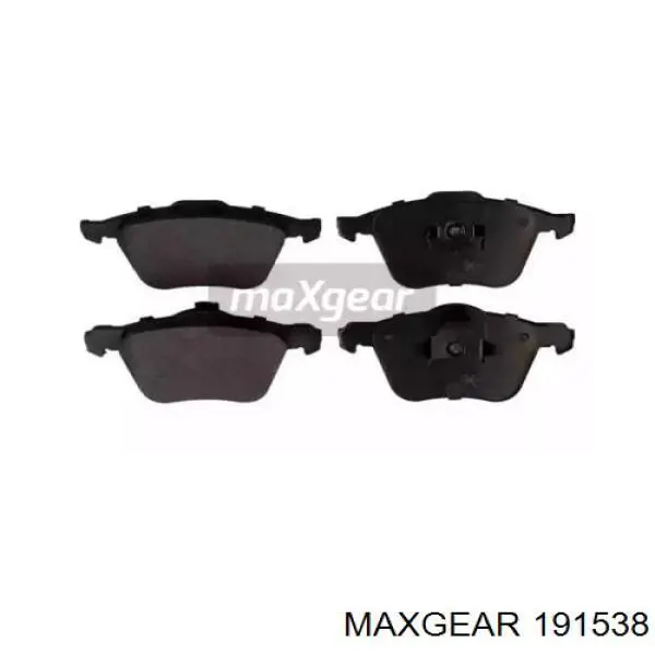 Передние тормозные колодки 191538 Maxgear