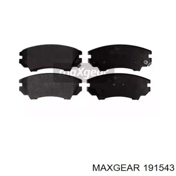 Передние тормозные колодки 191543 Maxgear