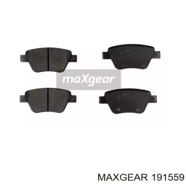 Задние тормозные колодки 191559 Maxgear