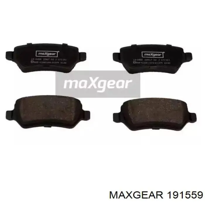 Задние дисковые колодки Maxgear 191559