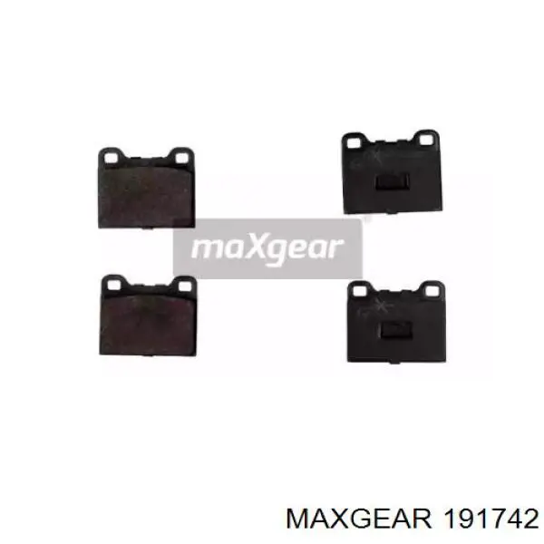 19-1742 Maxgear колодки тормозные передние дисковые