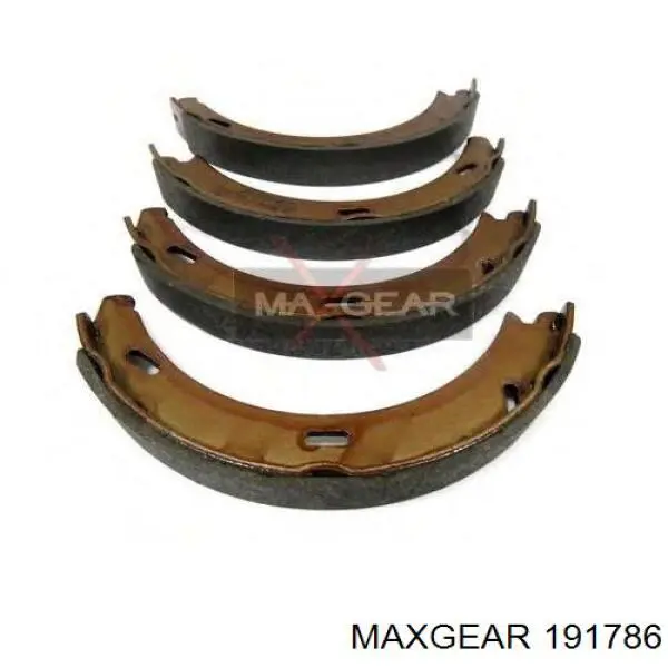 191786 Maxgear Барабанные тормозные колодки