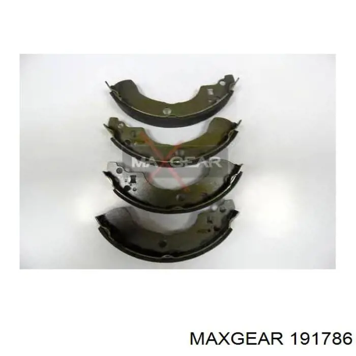 Купить 191786 Maxgear Задние барабанные тормозные колодки