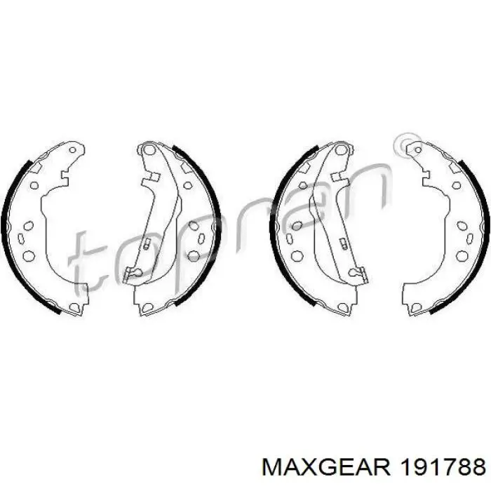Барабанные колодки Maxgear 191788