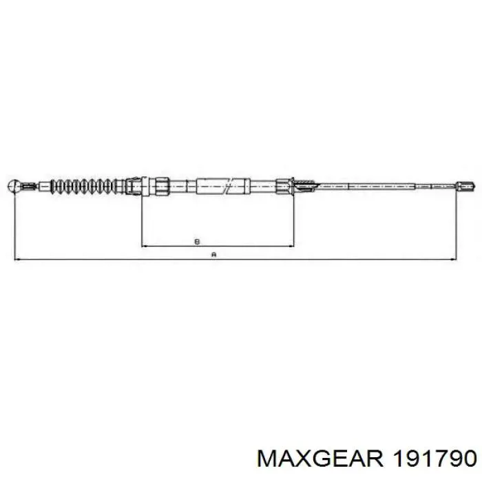 191790 Maxgear Тормозные колодки ручника
