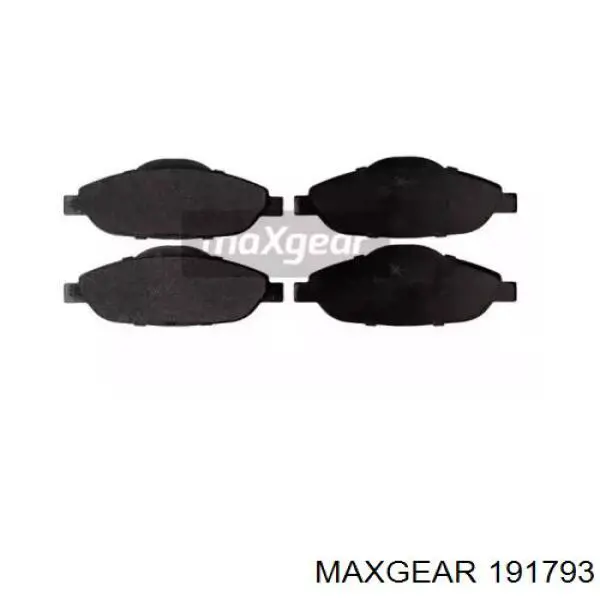 19-1793 Maxgear колодки тормозные передние дисковые