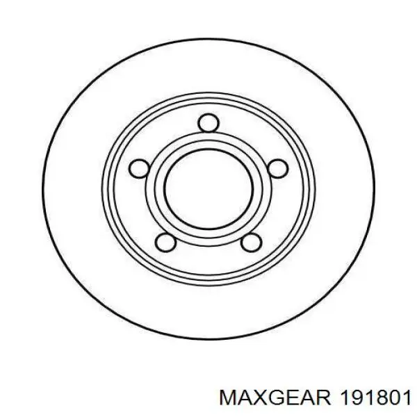 191801 Maxgear Дисковый тормоз