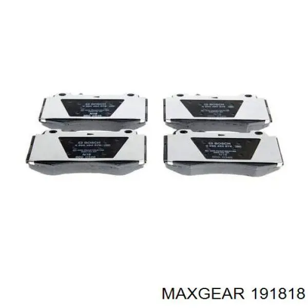 Передние тормозные колодки 191818 Maxgear