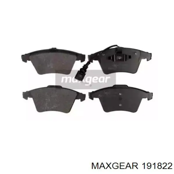 Колодки тормозные передние дисковые MAXGEAR 191822