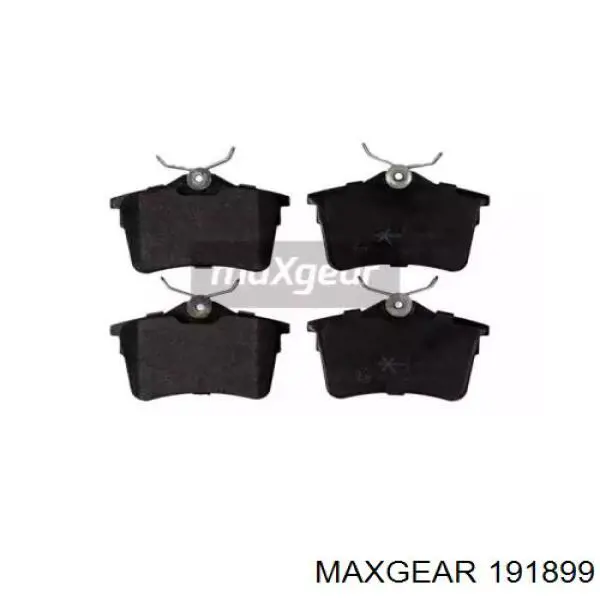 Колодки тормозные задние дисковые MAXGEAR 191899
