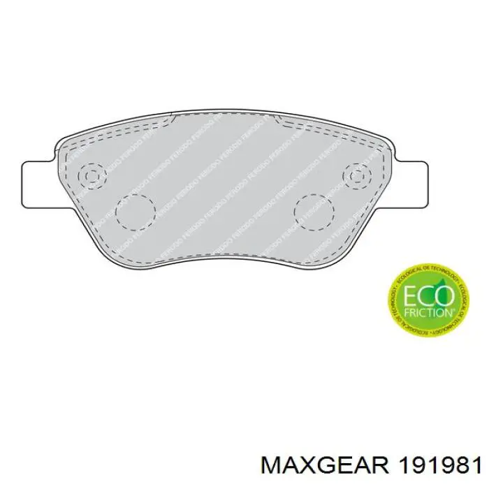Купить 191981 Maxgear Колодки тормозные