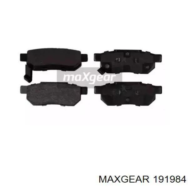 19-1984 Maxgear колодки тормозные задние дисковые
