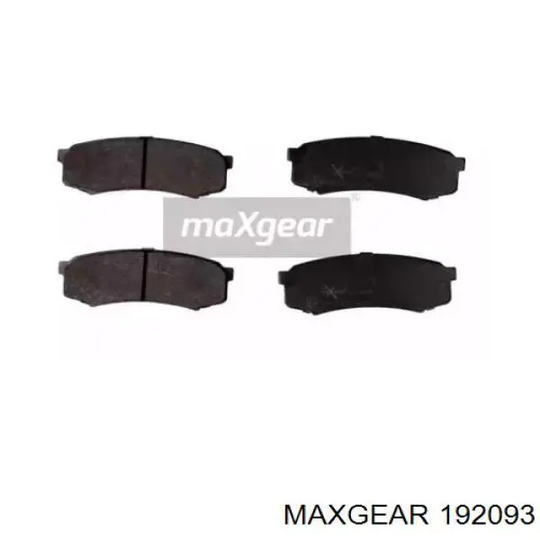 192093 Maxgear Колодки тормозные дисковые комплект