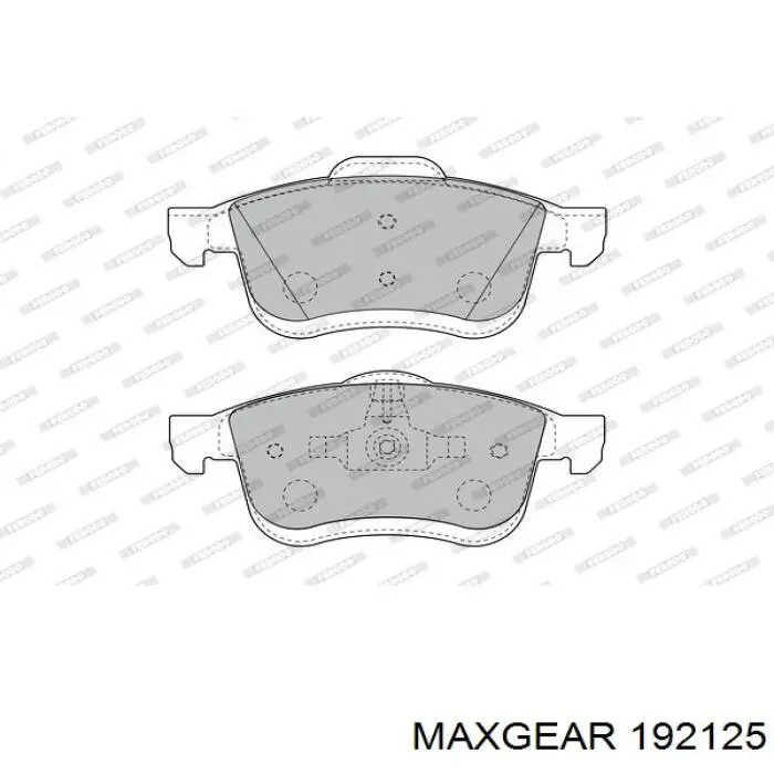 Купить 192125 Maxgear Колодки тормозные