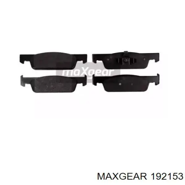 192153 Maxgear колодки тормозные передние дисковые
