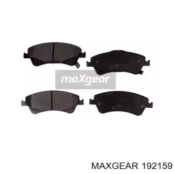 192159 Maxgear колодки тормозные передние дисковые