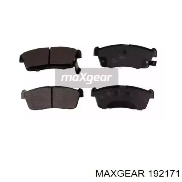 Передние тормозные колодки 192171 Maxgear