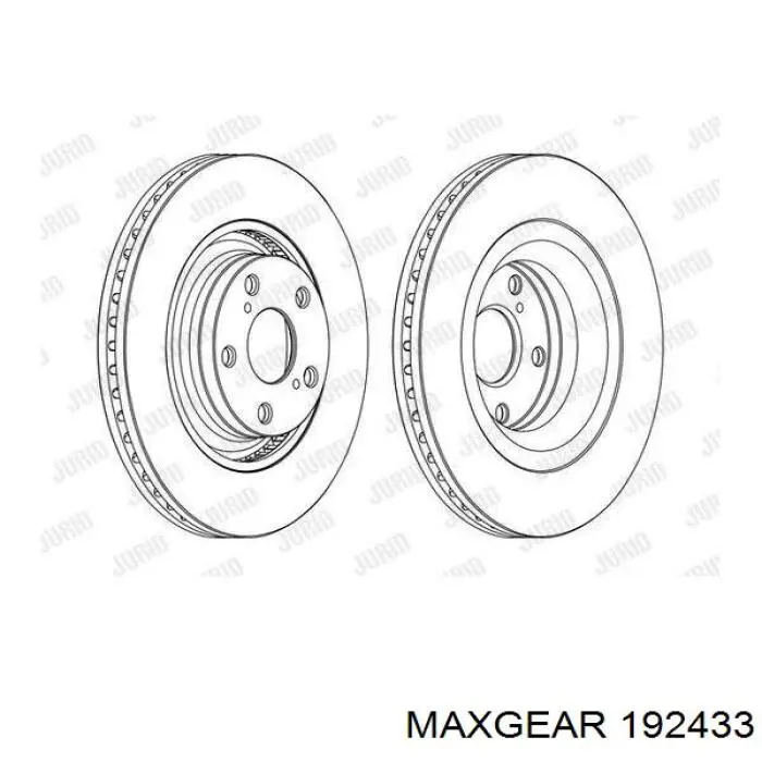 Передние тормозные диски 192433 Maxgear