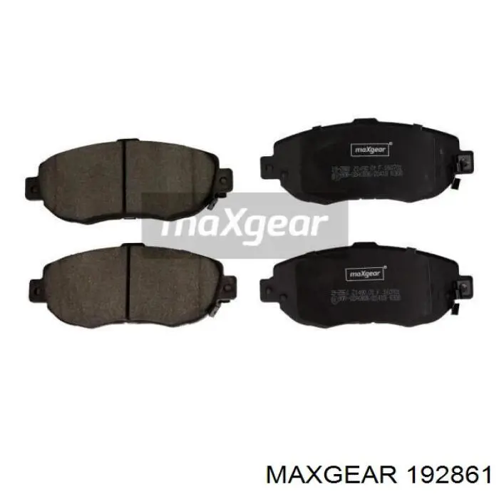 Передние тормозные колодки 192861 Maxgear