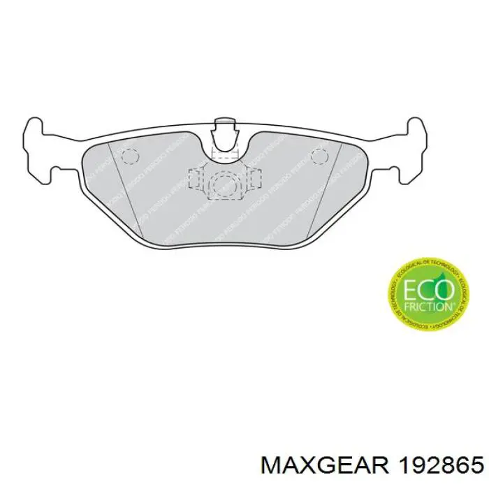 Задние дисковые колодки Maxgear 192865