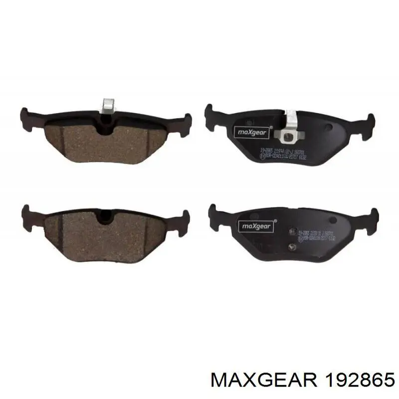Купить 192865 Maxgear Колодки тормозные задние, дисковые