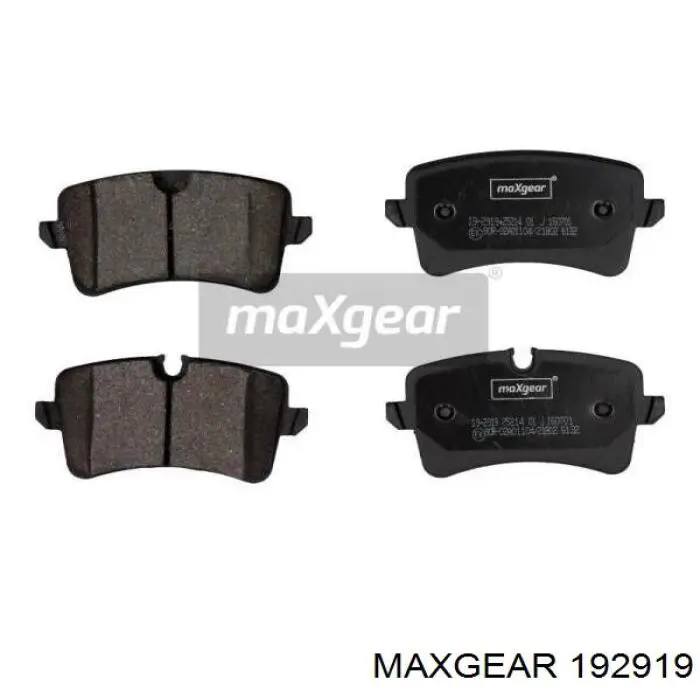 Задние тормозные колодки 192919 Maxgear