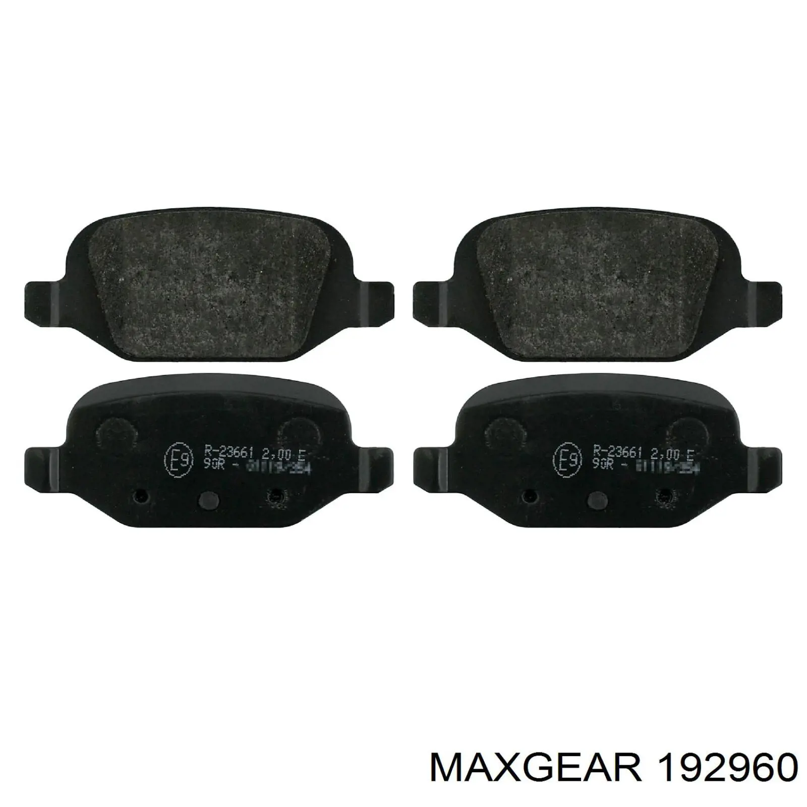 Купить 192960 Maxgear Колодки тормозные задние, дисковые