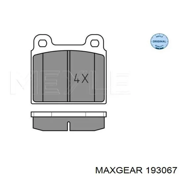 Тормозные колодки Maxgear 193067