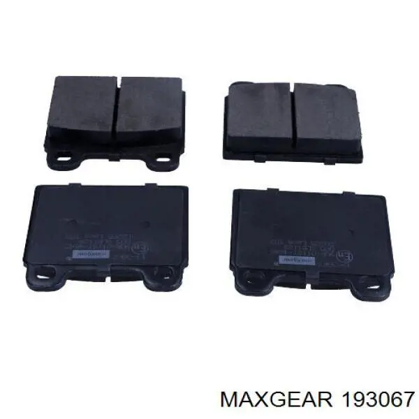 Передние тормозные колодки 193067 Maxgear