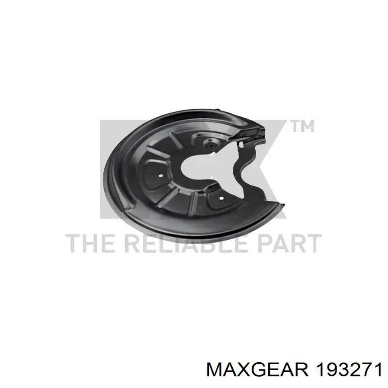 193271 Maxgear защита тормозного диска заднего правая